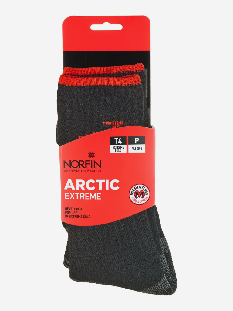 Термоноски Norfin T4P ARCTIC MERINO EXTREME CREW для рыбалки и охоты