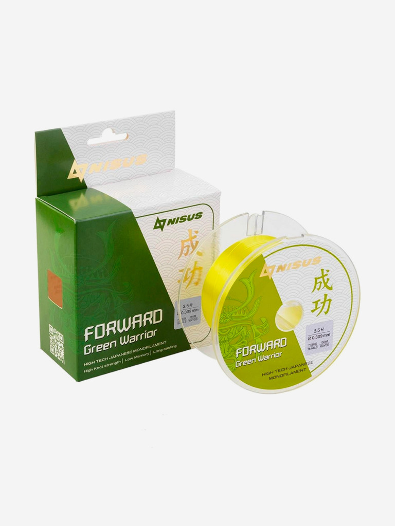 Леска для рыбалки Nisus FORWARD Green Warrior Nylon 0,309мм, 150м, 7,55кг, оливковый