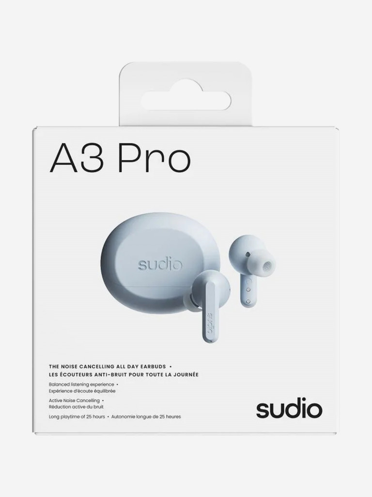 Беспроводные наушники Sudio A3 Pro Wireless Bluetooth Earbuds c активным шумоподавлением, цвет: синий