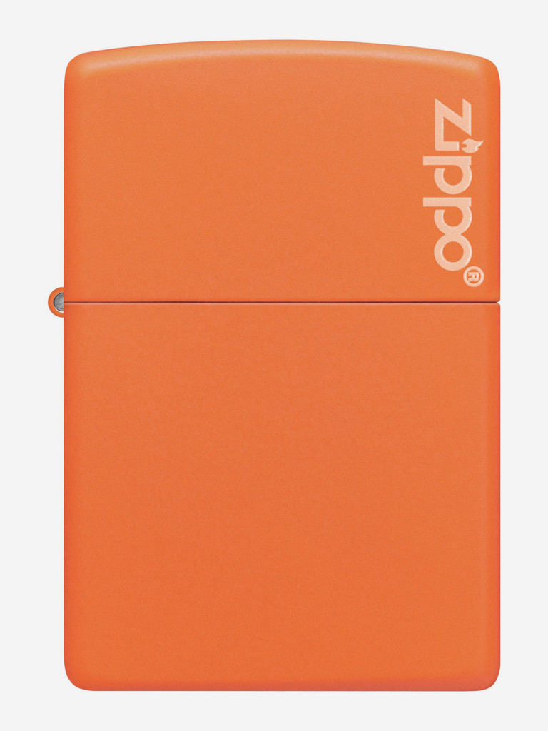 Зажигалка бензиновая ZIPPO 231ZL Classic Logo Orange Matte