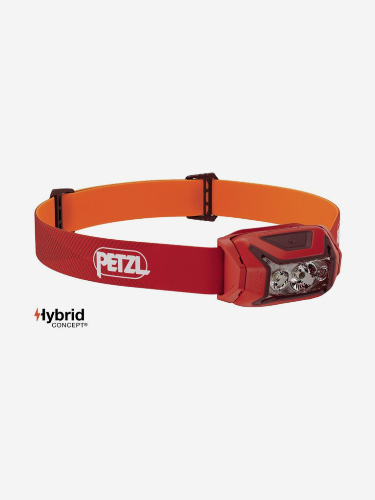 Налобный фонарь Petzl ACTIK, красный, оранжевый