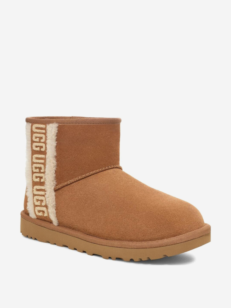 Ботинки утепленные UGG Classic Mini Shearling Logo