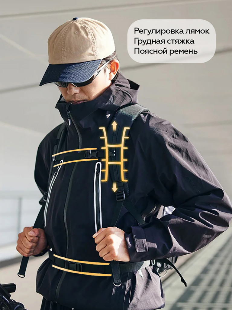 Туристический рюкзак Naturehike Helium 25 л черный