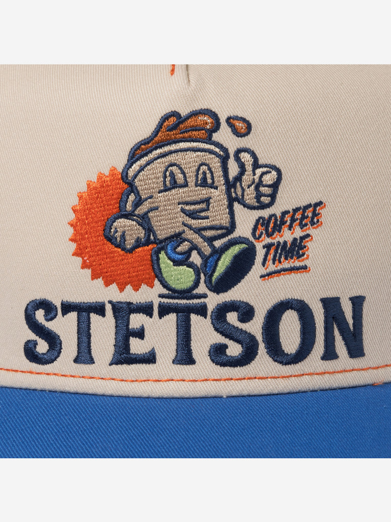 Бейсболка с сеточкой STETSON 7741179 TRUCKER CAP BARISTA COFFEE TIME