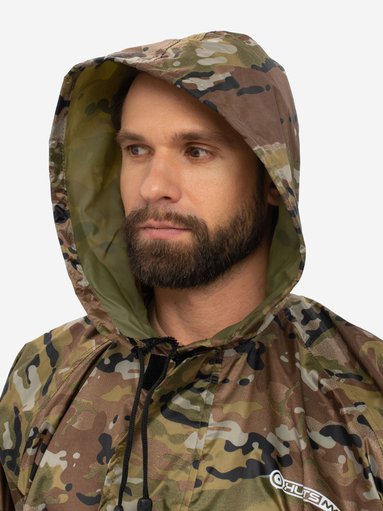 Плащ мужской Huntsman ВВЗ для рыбалки и охоты, ткань таффета PVC 20000 мм вод.ст.