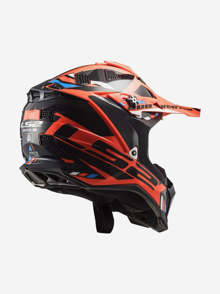 Мотошлем LS2 MX700 SUBVERTER II EVO STOMP (черно-оранжевый, глянцевый)