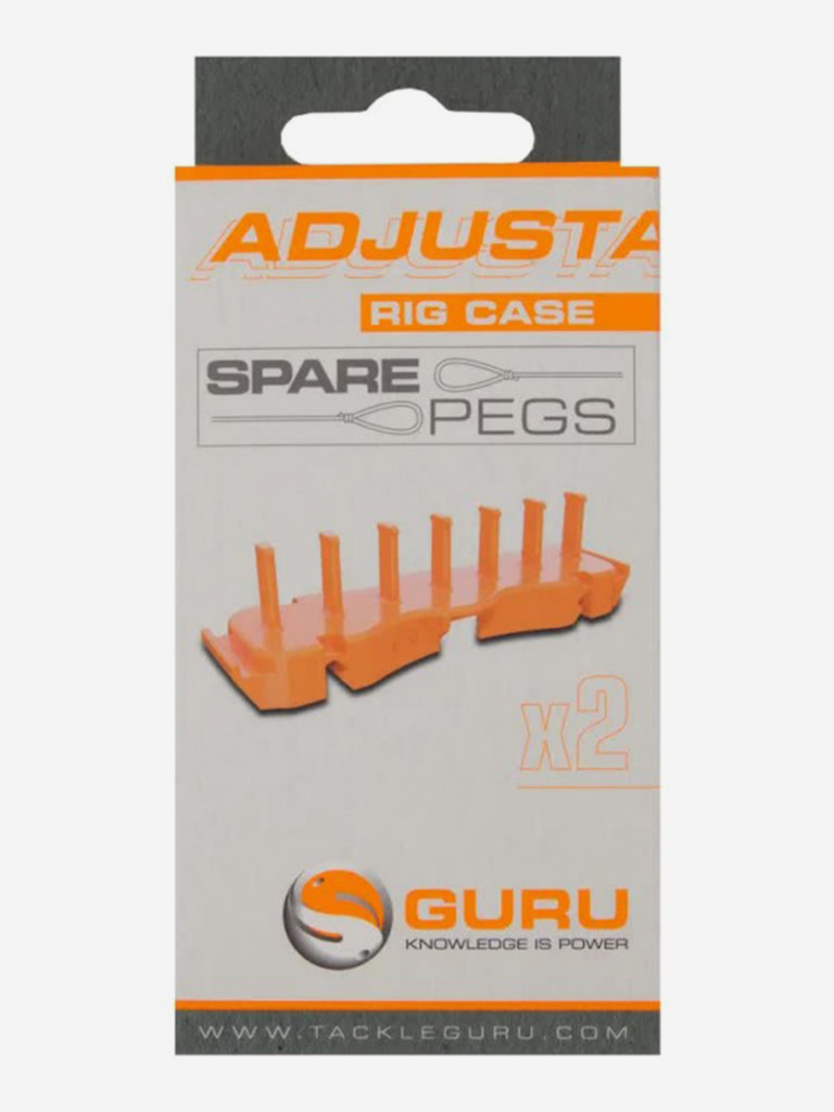 Поводочница GURU Adjustable Rig Case Spare Peg Orange