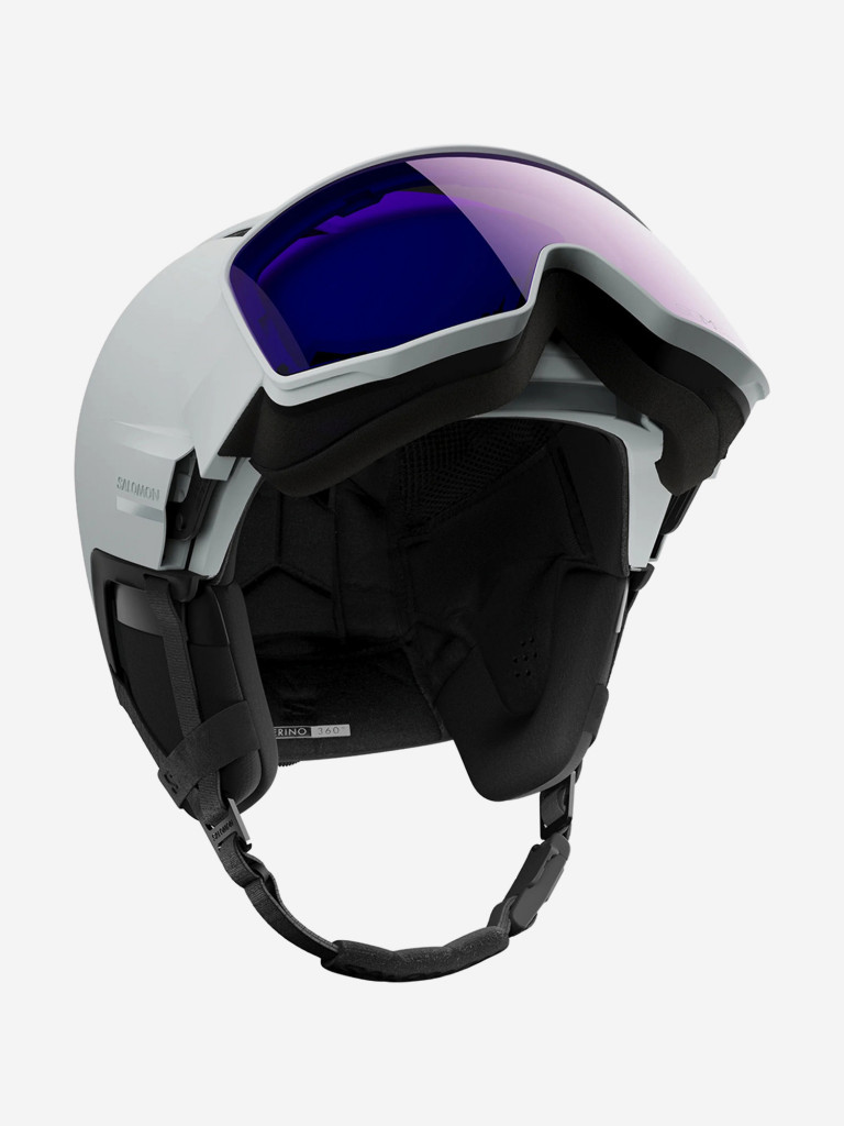 Горнолыжный шлем с визором Salomon Driver Prime Sigma Photo MIPS Серый Cat. 1-3