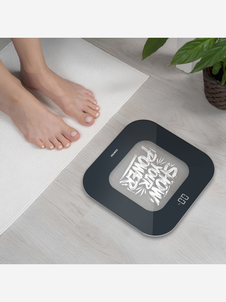 Весы напольные Centek CT-2440 LED POWER электронные шаг 0,1кг/фунт, LCD 65x28, размер 28х28см