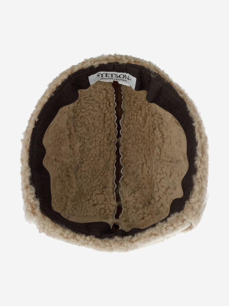 Шапка-ушанка STETSON 9297508 BOMBER CAP LAMBSFUR (коричневый)