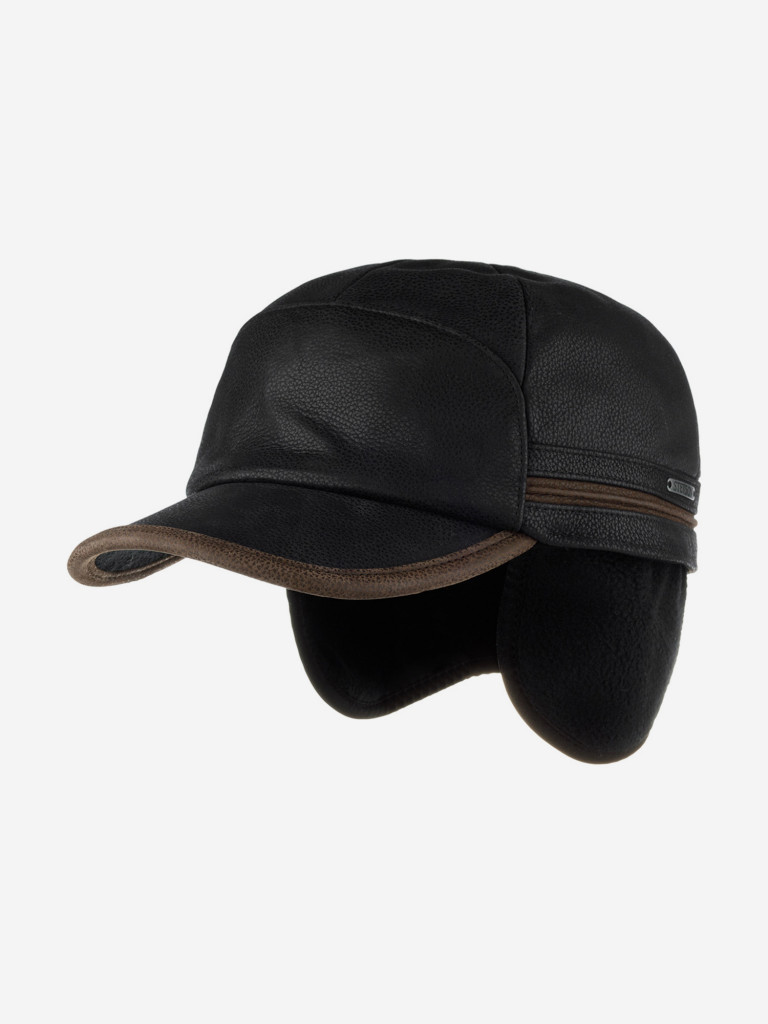 Бейсболка STETSON 7777301 BASEBALL CAP COWHIDE EF (черный)