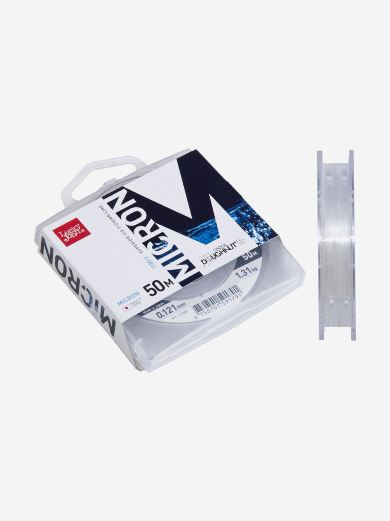 Леска для зимней рыбалки монофильная Lucky John MICRON длина 50 м, диаметр 0,12 мм