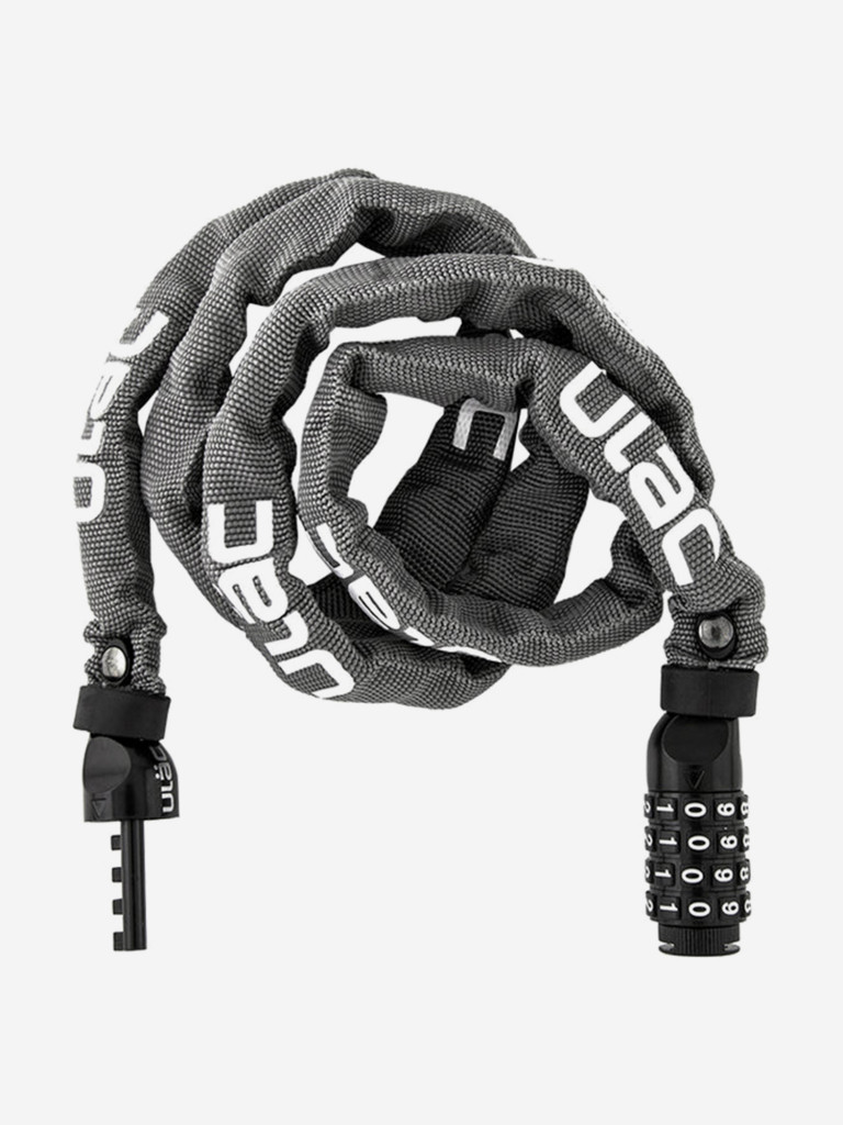 Велосипедный замок Ulac 52nd Street Steel Chain Lock Combo серый