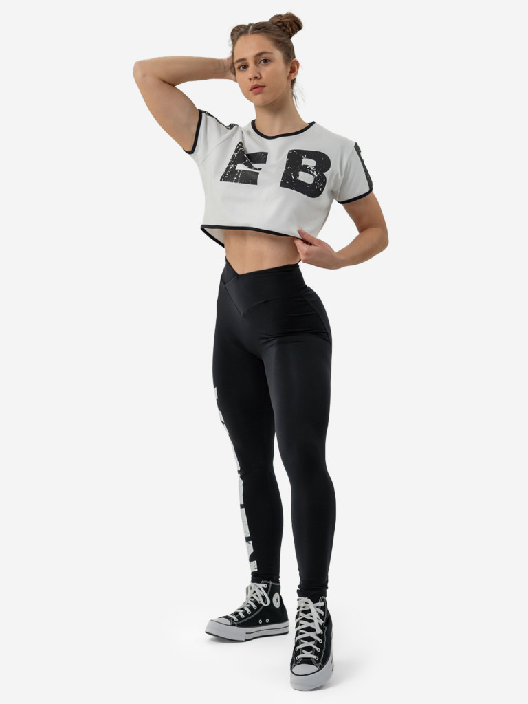 Топ спортивный женский NEBBIA Oversized crop top GAME ON 610