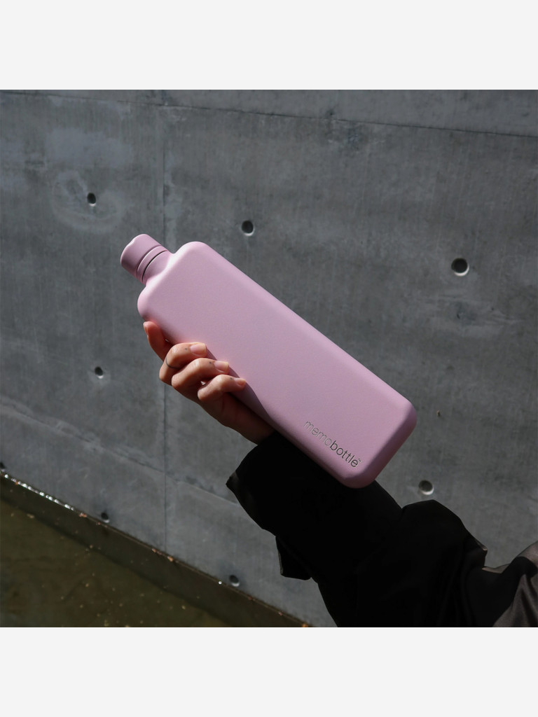 Бутылка из нержавеющей стали Memobottle SLIM, розовый