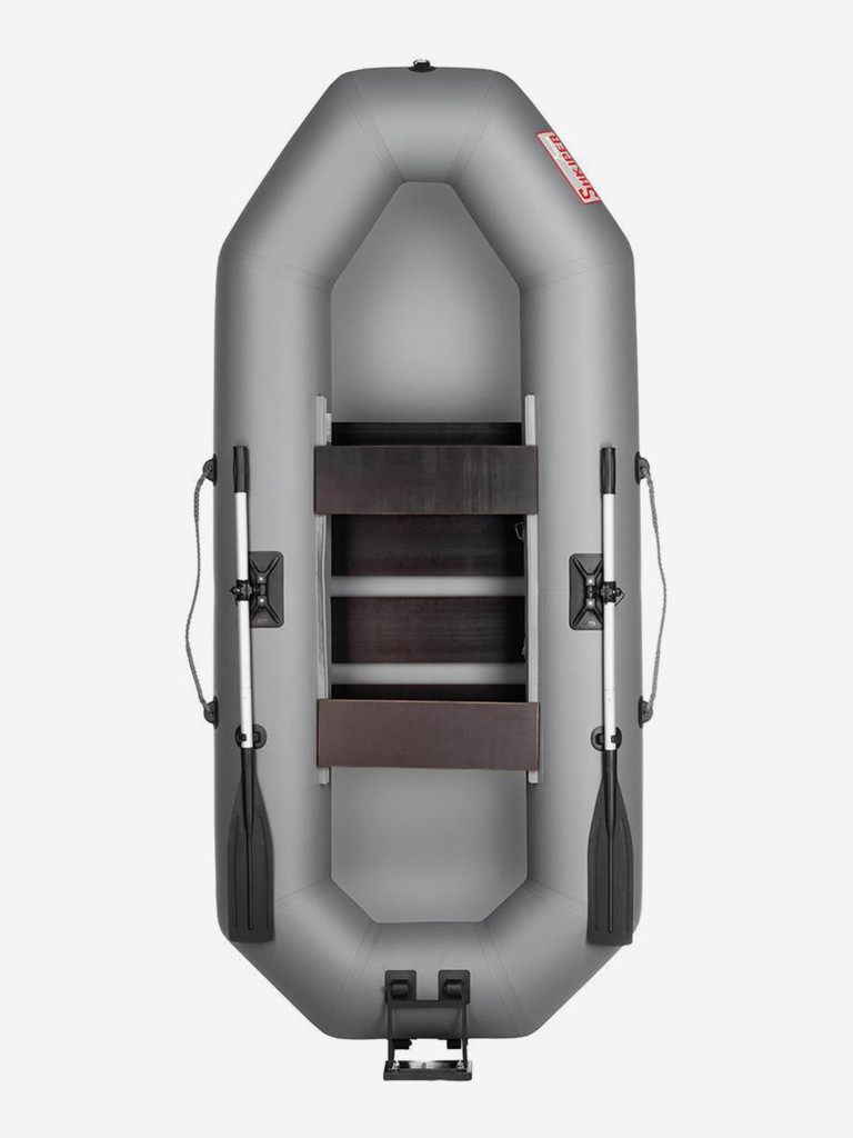 Лодка надувная для рыбалки Тонар Шкипер 280нт серый