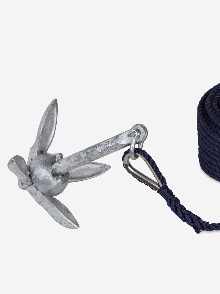 Складной якорь Skipper 3,5 фунта, 1.6 кг из оцинкованной стали для лодок до 11 футов, 335 см