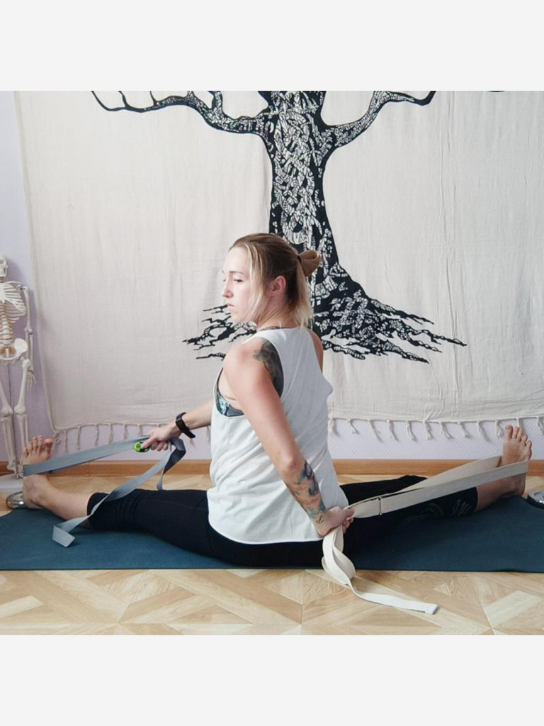 Набор для йоги хлопковый Ramayoga Nature длиной 200 см