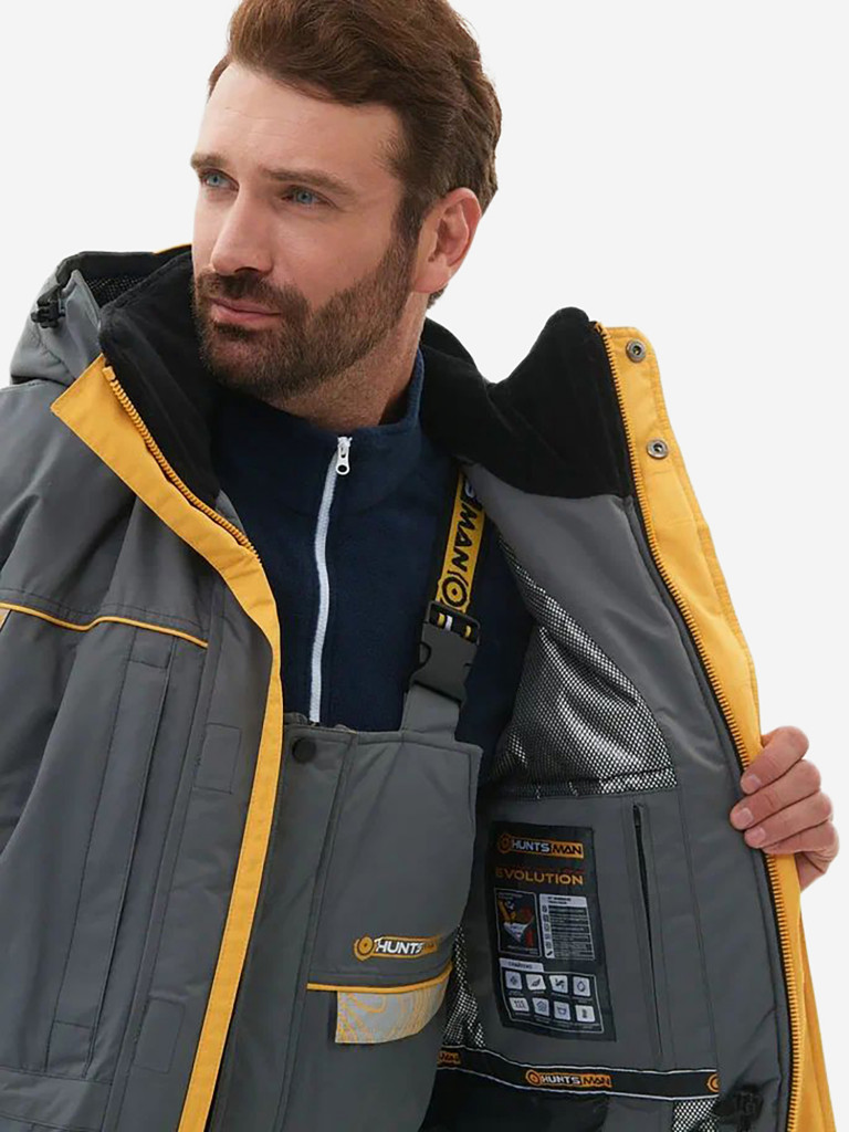 Костюм мужской Huntsman Elbrus, зимний из мембранной ткани, для охоты и рыбалки
