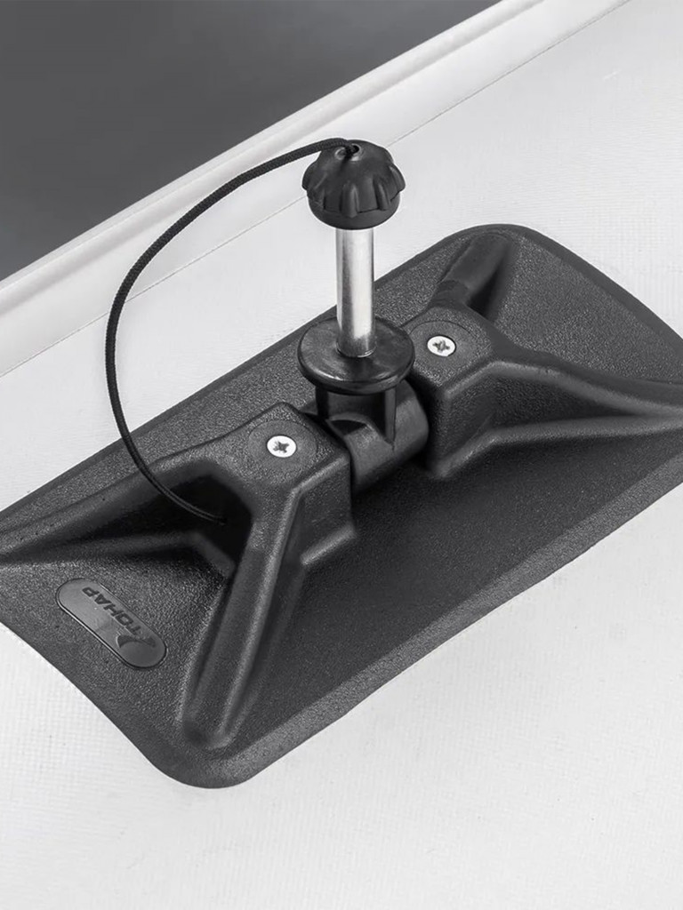 Лодка надувная для рыбалки Тонар Капитан 280Т бело-серый