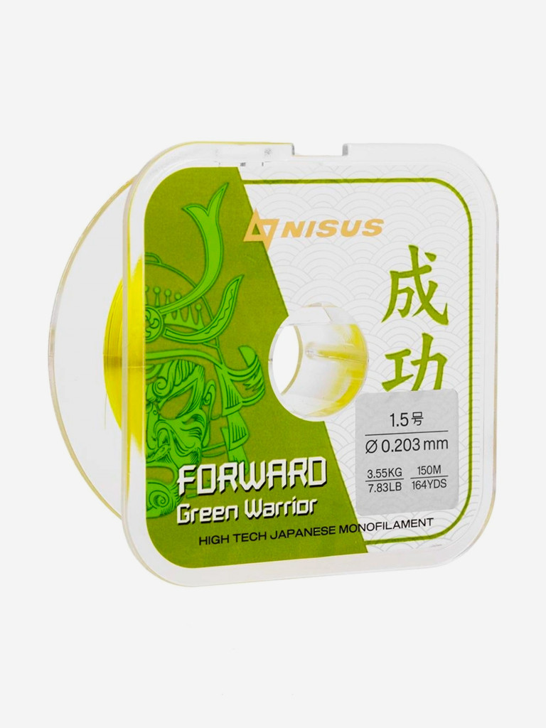 Леска для рыбалки Nisus FORWARD Green Warrior Nylon 0,203мм, 150м, 3,55кг, оливковый