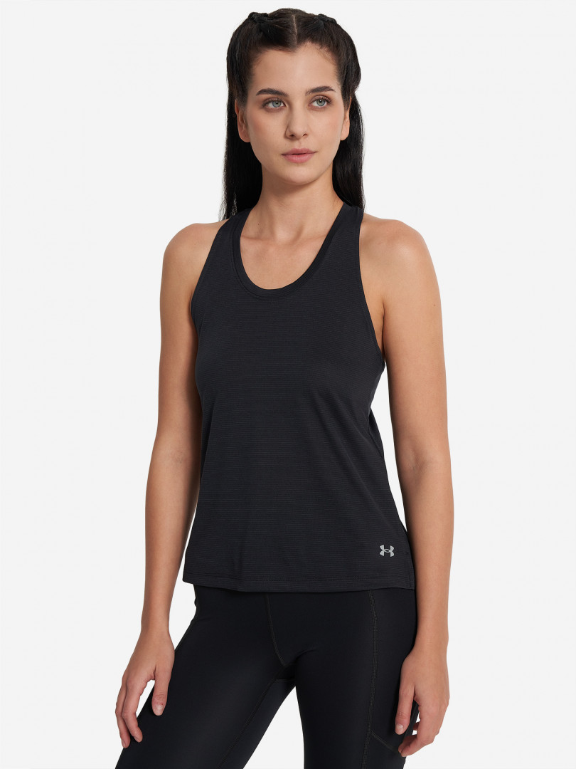 фото Майка женская under armour launch singlet, черный