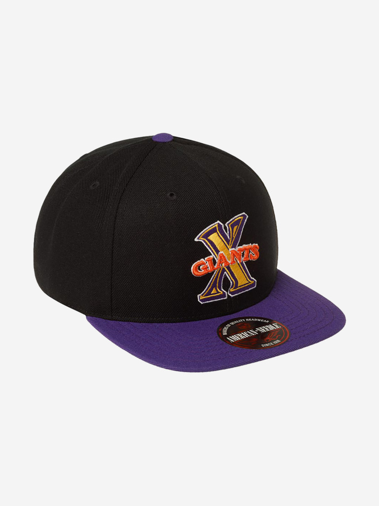 Бейсболка с прямым козырьком AMERICAN NEEDLE 400A1V-CXG Cuban X-Giants 400 Series MILB (черный)