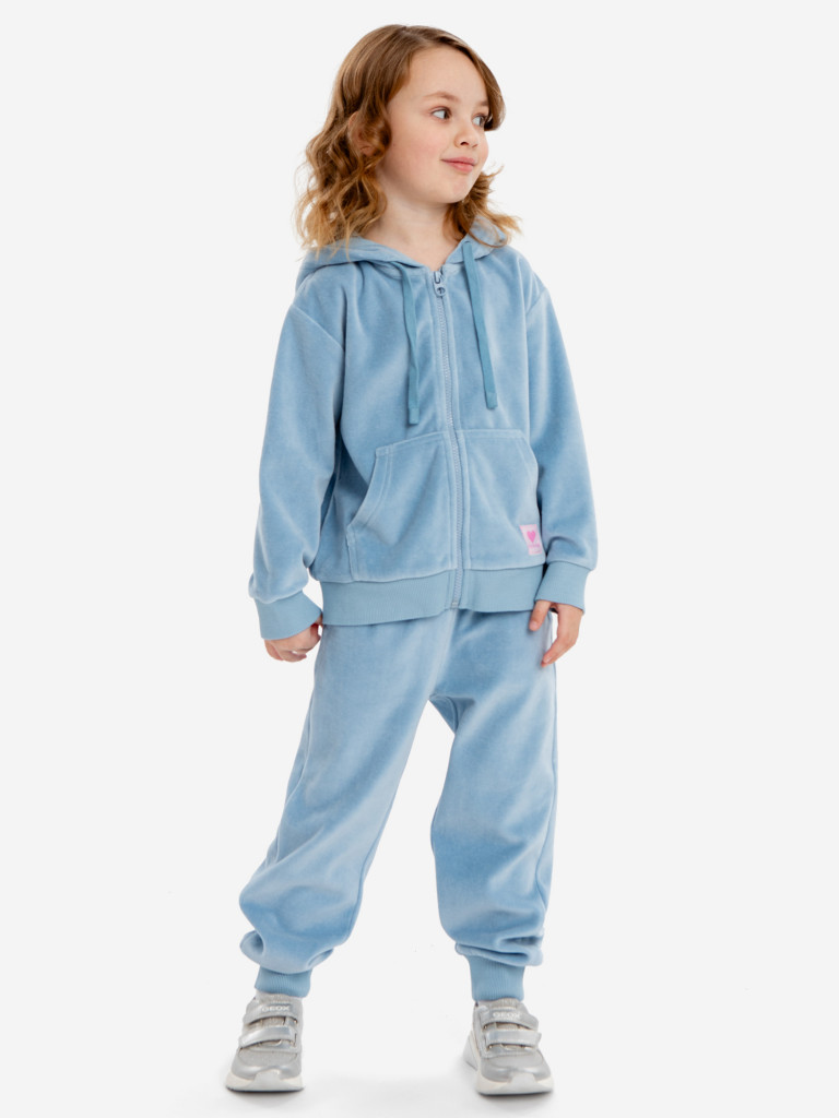 Брюки джоггеры базовые детские для девочки Button Blue