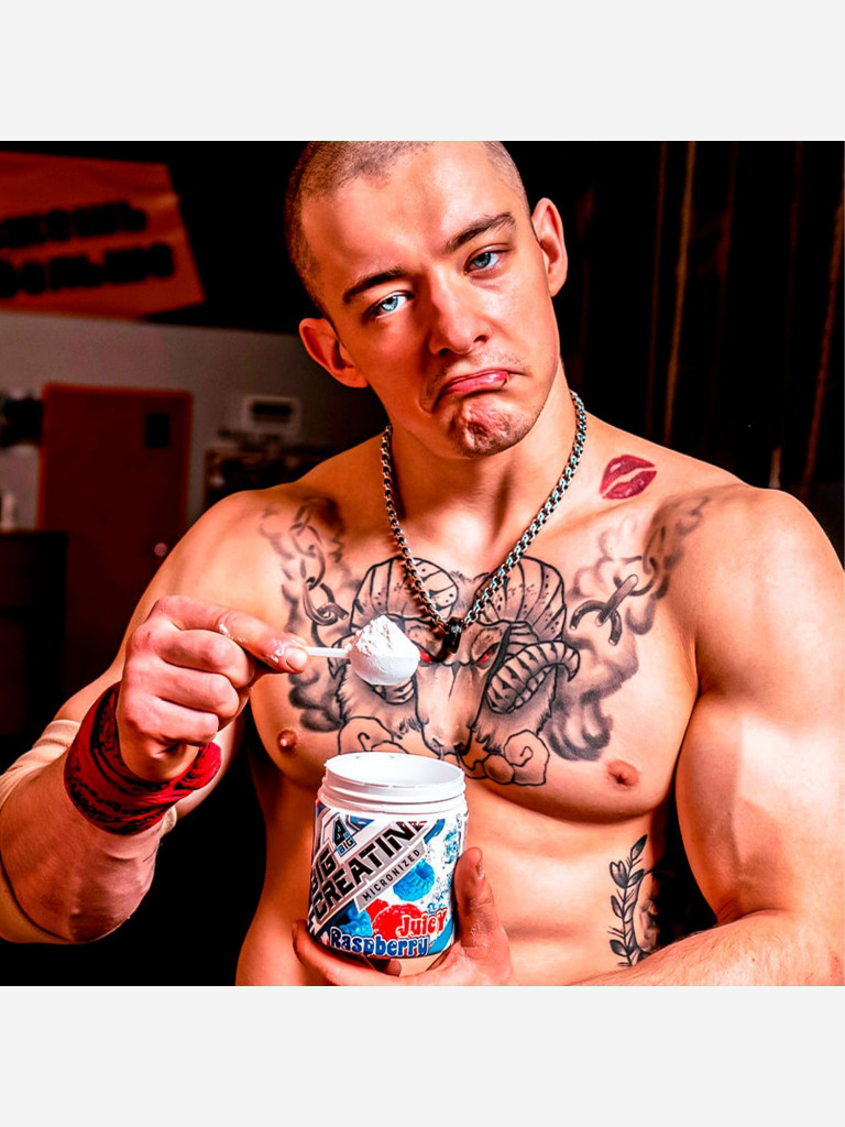 Креатин моногидрат BIGSNT BIG CREATINE для набора мышечной массы, силы и выносливости / 400 грамм, 80 порций, Без вкуса