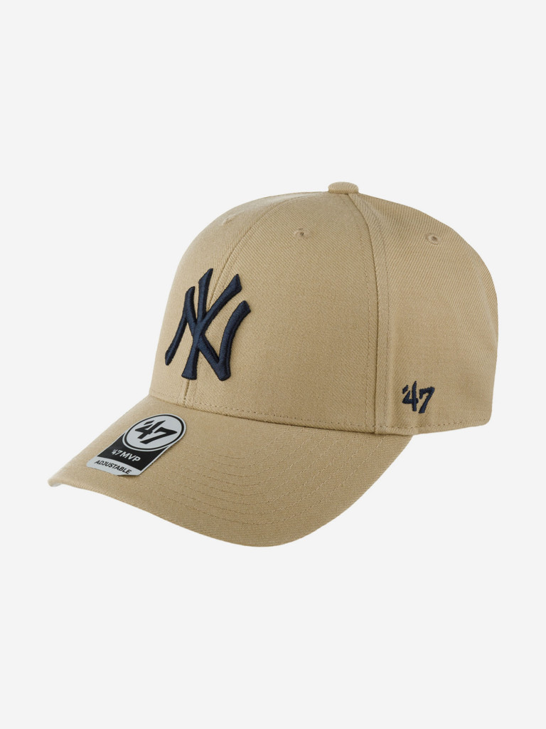 Бейсболка 47 BRAND B-MVP17WBV-KHA New York Yankees MLB (бежевый)