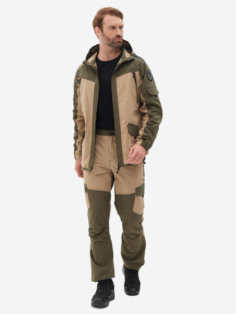 Костюм мужской Huntsman Горка-Люкс летний из ткани рипстоп для рыбалки и охоты