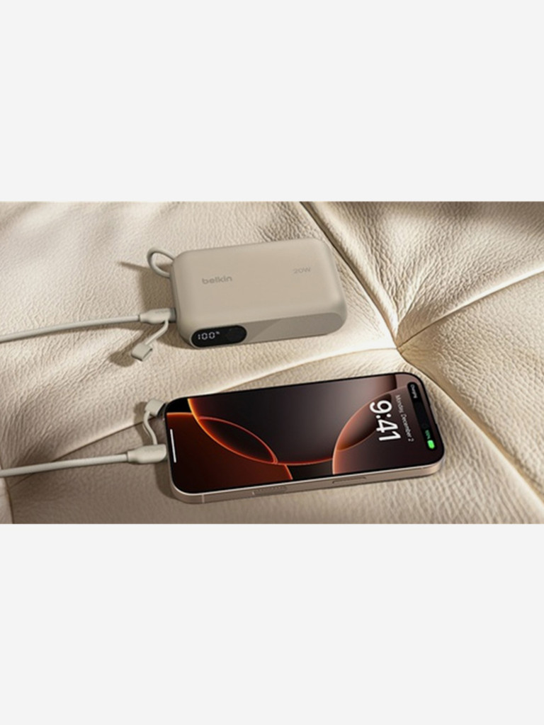 Внешний аккумулятор Belkin BoostСharge Power Bank 10000mAh 20W с цифровым дисплеем