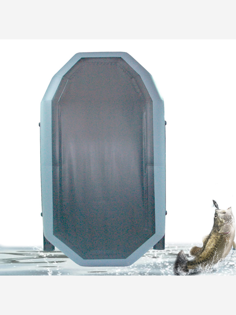 Лодка ПВХ Ridboat-260 Лига, серая,2-местная, диаметр борта 360мм, для рыбалки, для охоты и путешествий