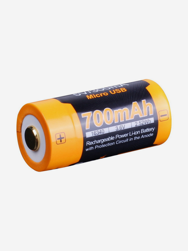 Аккумулятор 16340 Fenix 700 UP mAh Li-ion с разъемом для USB, ARB-L16-700UP
