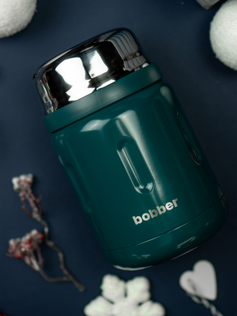 Термос вакуумный для еды BOBBER Jerrycan 700 мл, тепло до 14 часов, темно-бирюзовый