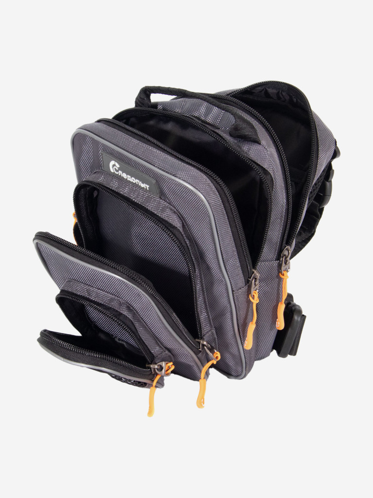 Сумка рыболовная Следопыт Street Fishing MultiLock Pocket, 16х19х24 см, цвет серый.