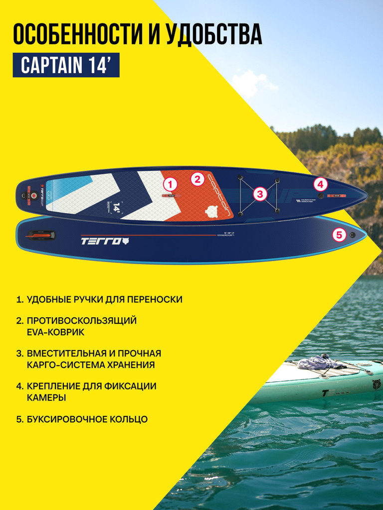 Сапборд TERRO - CAPTAIN 14'