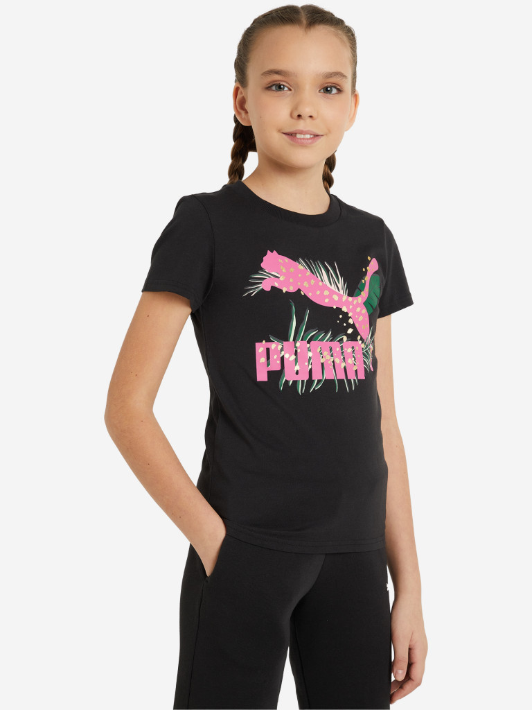 Футболка для девочек PUMA Classics Vacay Queen Graphic