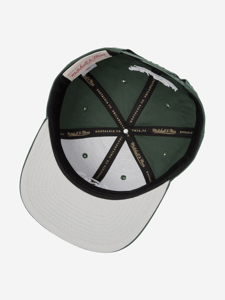 Бейсболка с прямым козырьком MITCHELL NESS HHSS6829-MNNYYPPPDKGN (зеленый)