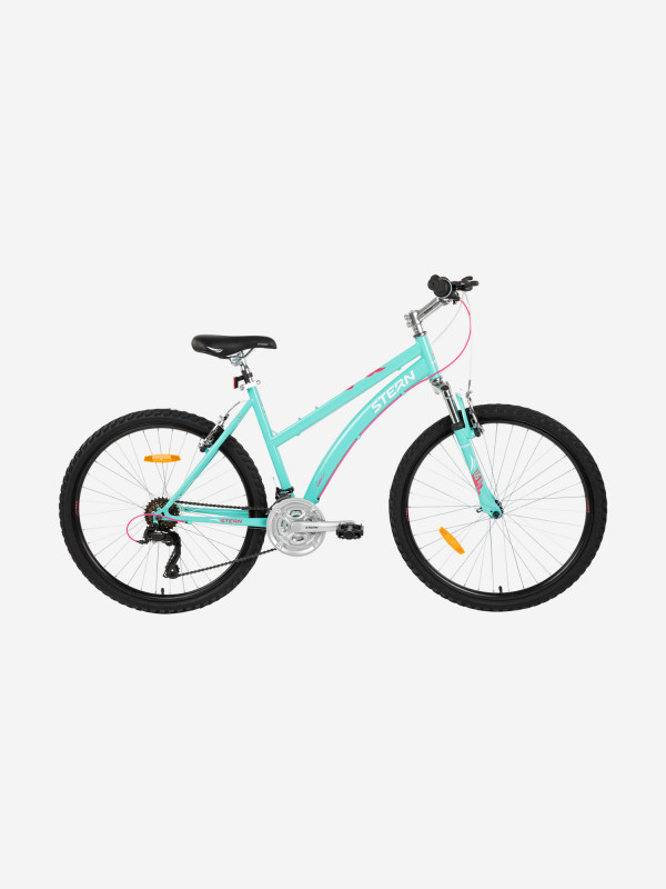 Велосипед горный женский Stern Vega 1.0 26", 2021 голубой/розовый цвет — купить за 12799 руб. со скидкой 20 %, отзывы в интернет-магазине Спортмастер