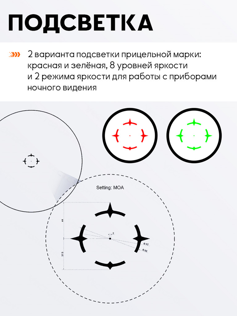 Призматический прицел Vector Optics Paragon 1x18 X-Mini Prism