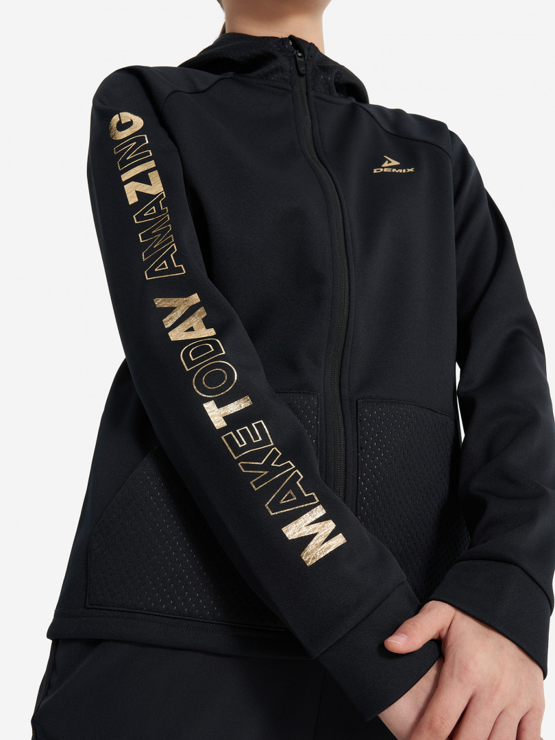 Толстовка для девочек Demix 31890310299 Черный, размер 134, 140,158, 164,146, 152,122, 128, фото 6