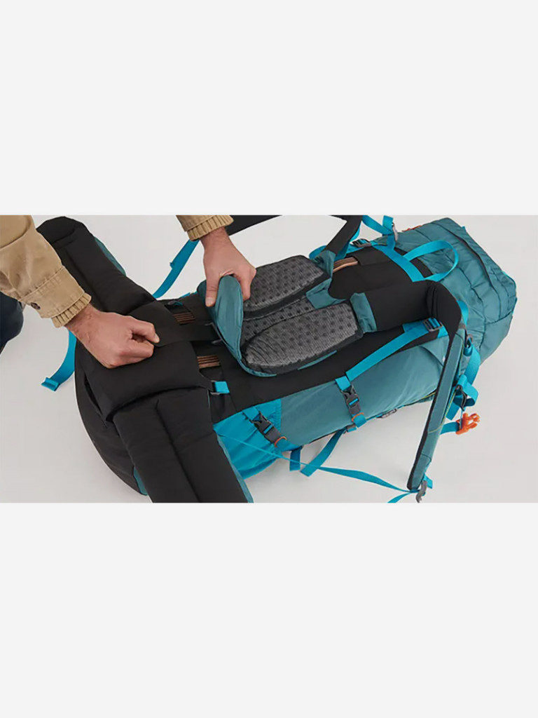 Рюкзак туристический Naturehike 65 л, голубой