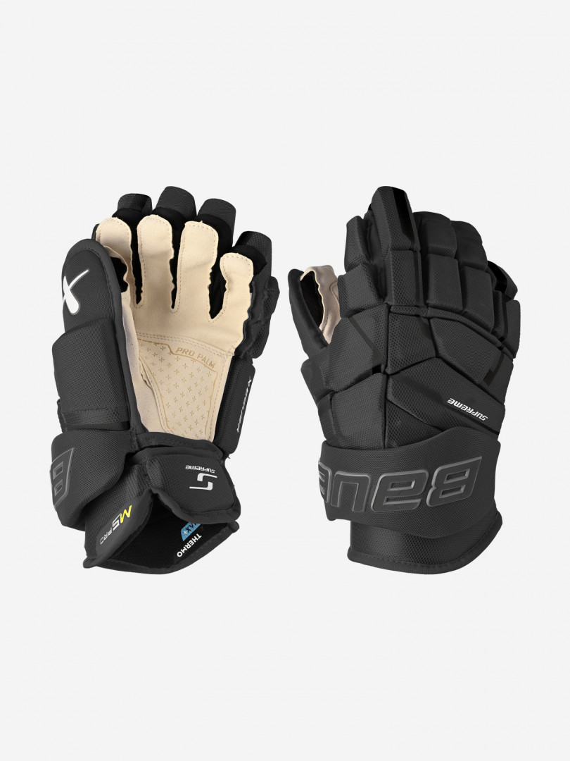 фото Перчатки хоккейные детские bauer supreme m5pro int, черный