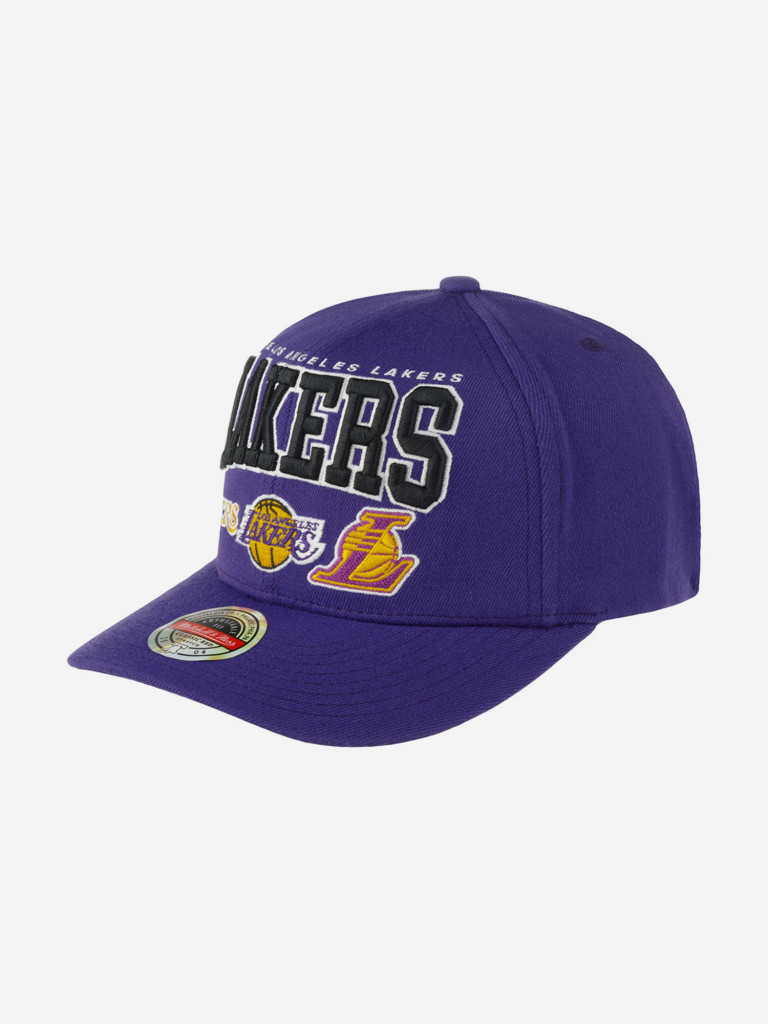 Бейсболка MITCHELL NESS HHSSINTL1264-LALPURP Los Angeles Lakers NBA (фиолетовый)