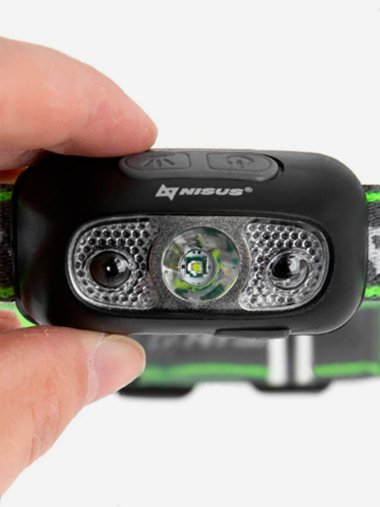 Фонарь налобный Nisus 120 LM, IPX4, USB (N-FN-3056S)