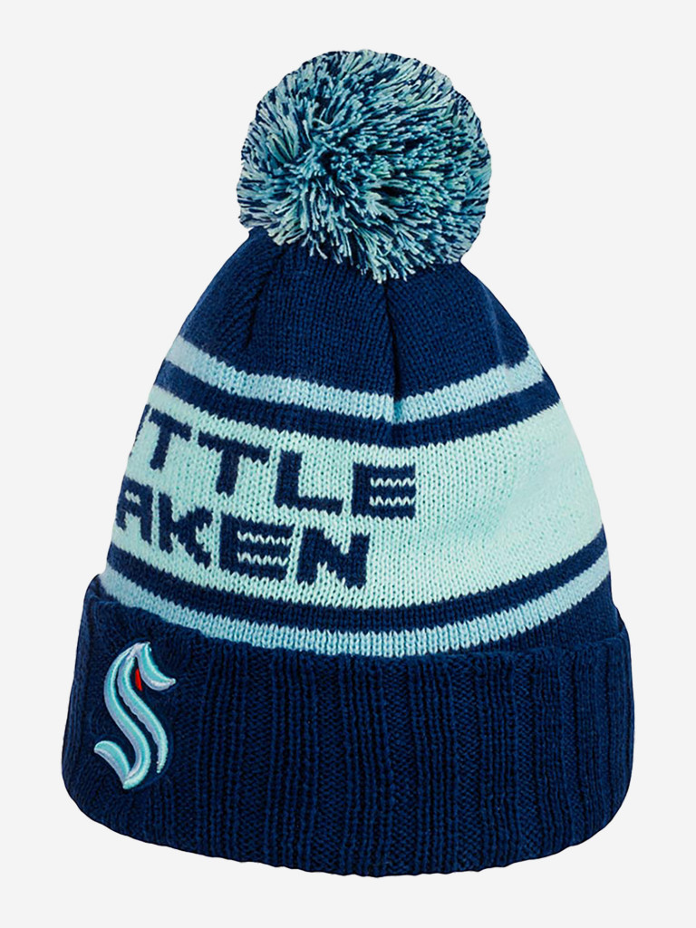 Шапка с помпоном AMERICAN NEEDLE 42812A-SEK Seattle Kraken Pillow NHL (синий)
