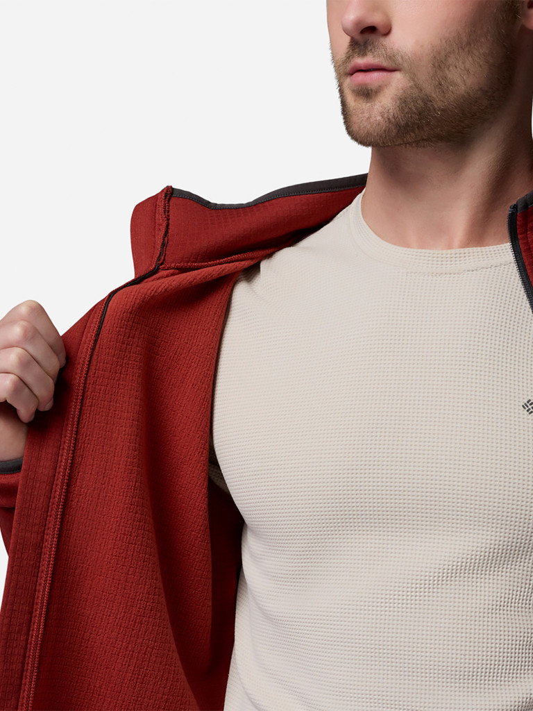 Джемпер флисовый мужской Columbia Essential Hike Grid Fleece Full Zip