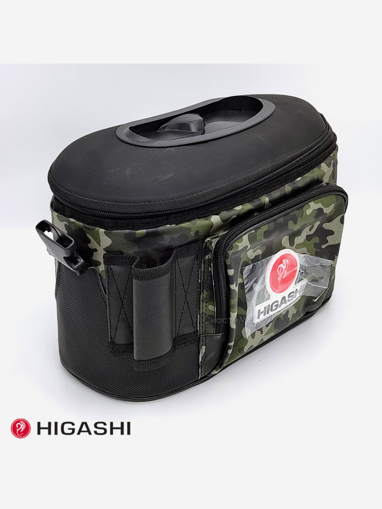 Кан рыболовный 7.5L #Camo, 36 х 18 х 23 см, HIGASHI Live bait box