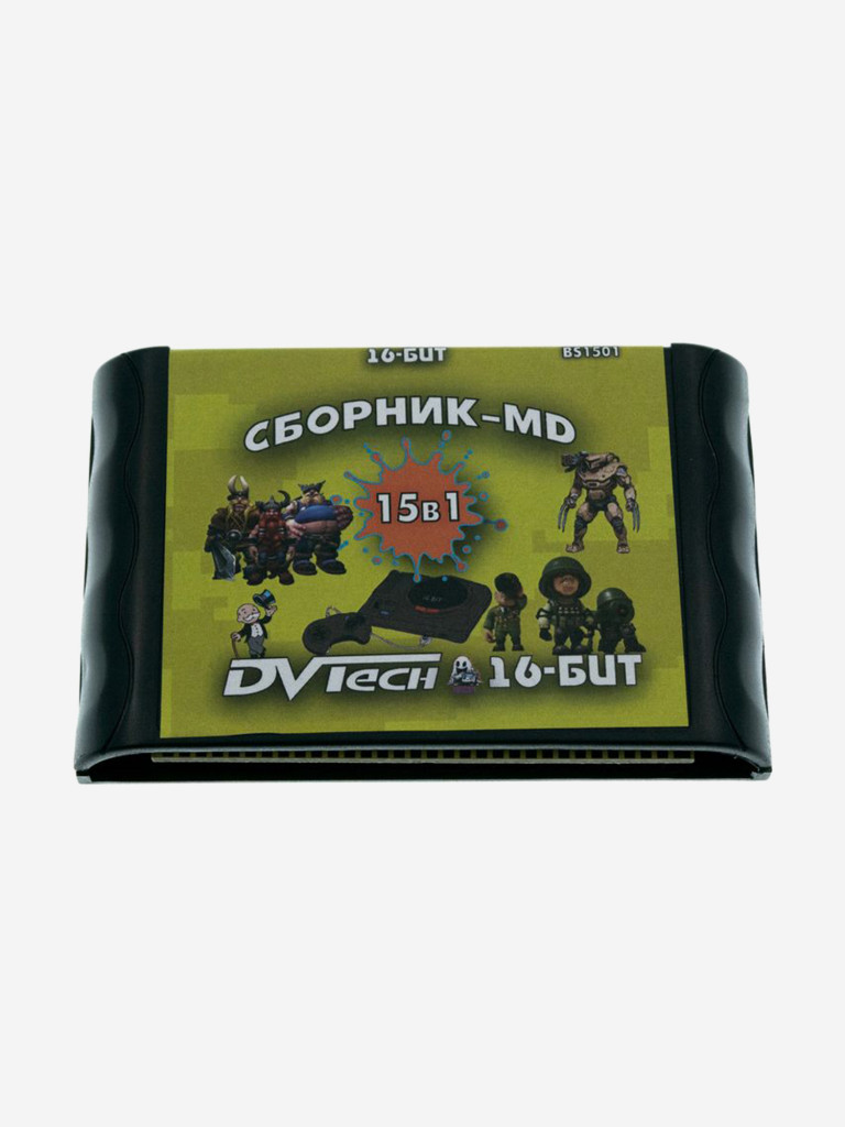 Картридж игровой DVTech 15 игр (на русском) 16bit